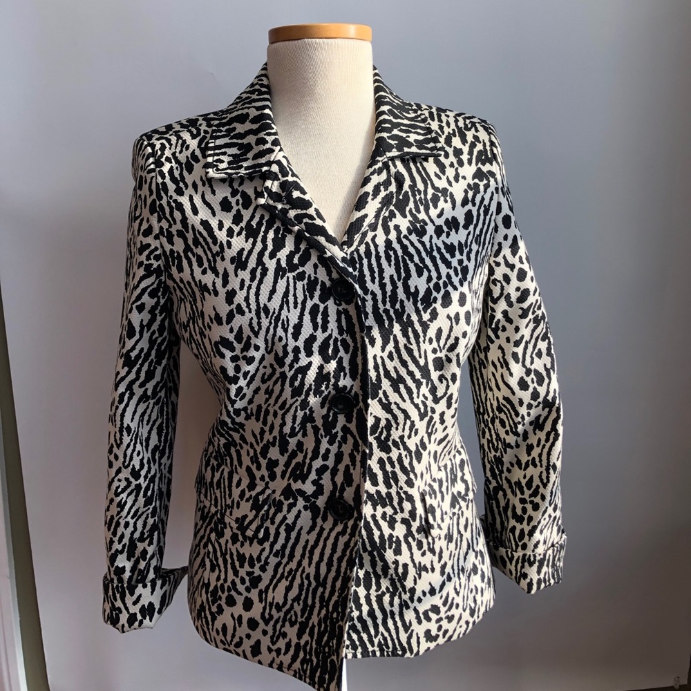 Talbots women’s animal-print blazer